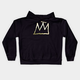 basquiat silver kecil Kids Hoodie